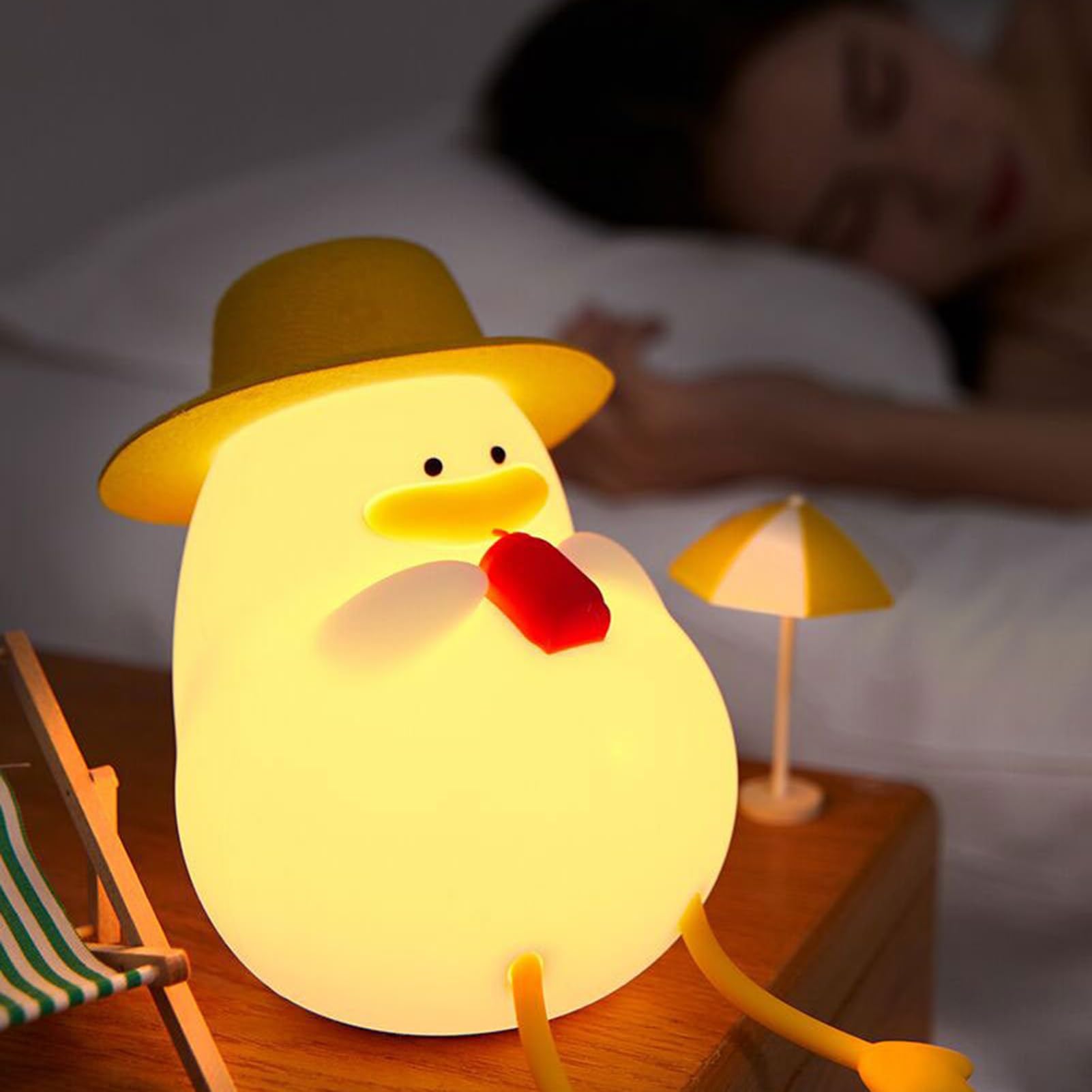 Cute Duck LED Silicone Night Ligh